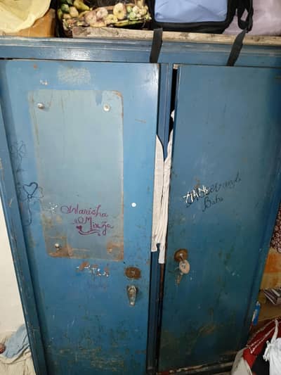 iron double door almari