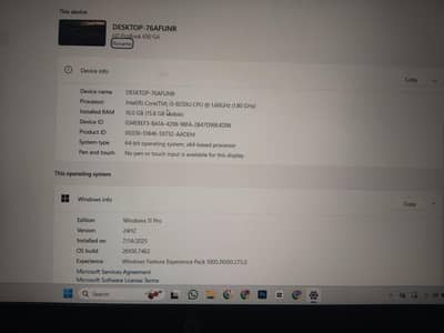 HP ProBook 650 G4 – Core i5 8th Gen