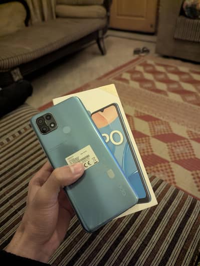 Oppo A15 with box and cable