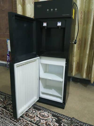 water dispenser with mini fridge