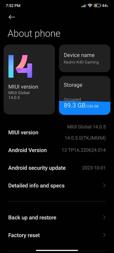 Redmi K40 Gaming you