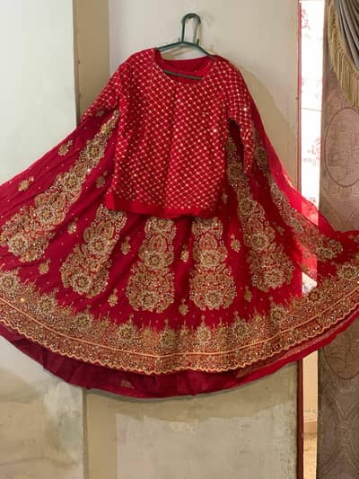 bridal red sharara