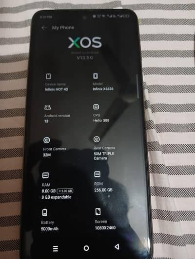 Infinix hot 40 8 gb 256 gb