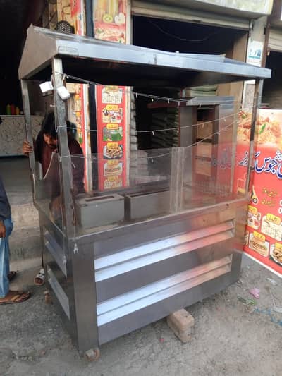 burger shawarma with fryer counter for sale