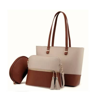 BELLA 3 PCS Handbag in Different Colours Free Delivery all over PK