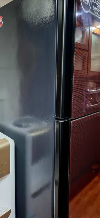 Dawlance inverter fridge with glas door like new