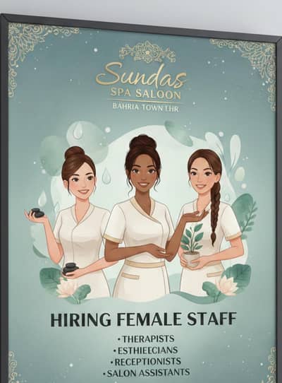 Female spa saloon staff
