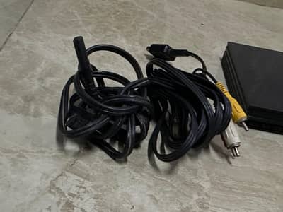 sony ps2 slim with controller and cable