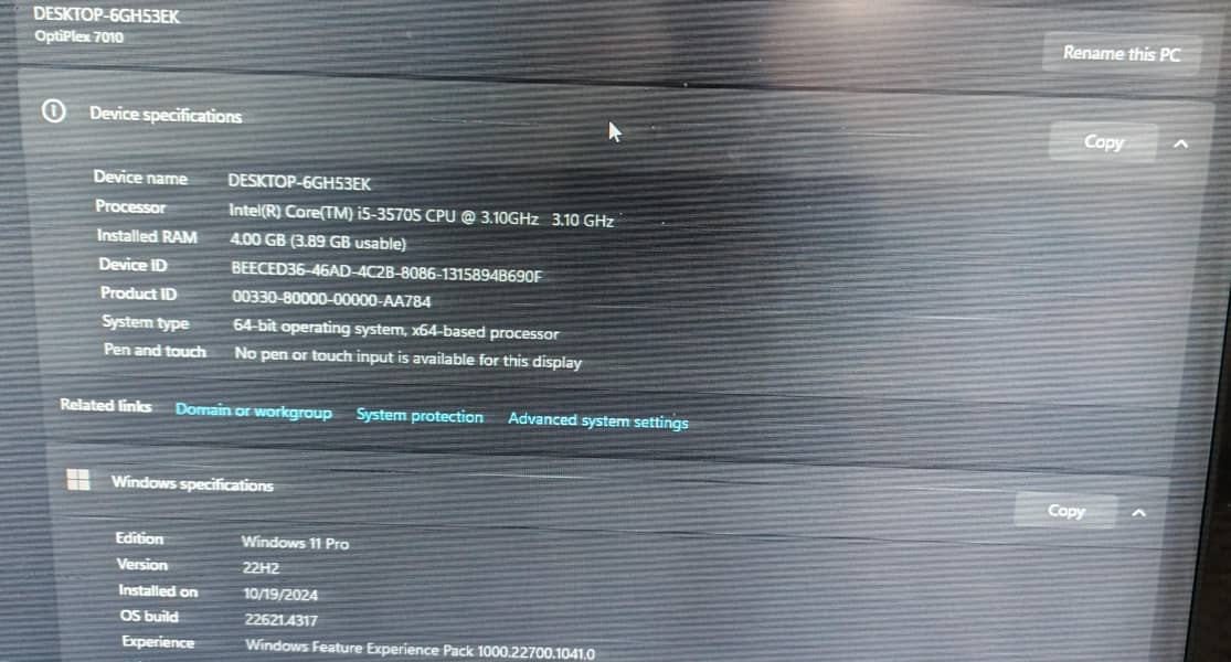 i5 3rd generation. 4