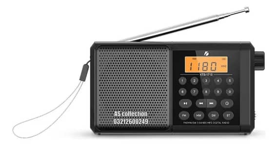 Multifunctional Rechargeable Digital Radio KTF1715,With FM/MW/SW 3Band