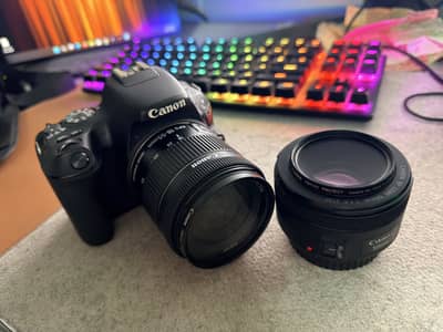 Canon EOS 200D DSLR Camera + extra 50mm lens 1.8