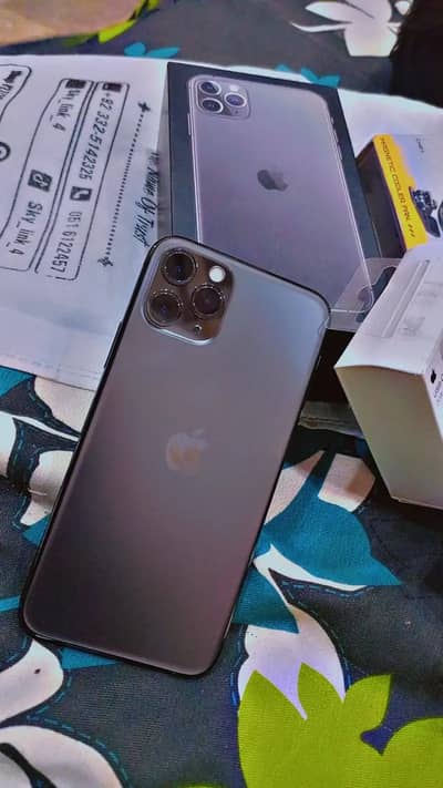 iPhone 11 pro 256 with box pta waterpack set Exchnge with 13 pro