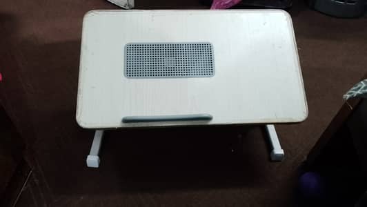 Adjustable Laptop Table with built-in cooler