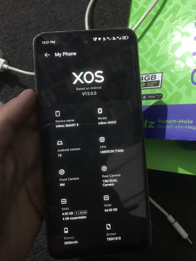 infnix smart 8 complete set pack