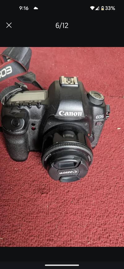 canon mark ii 5d Camera with 52 mm portrait lens