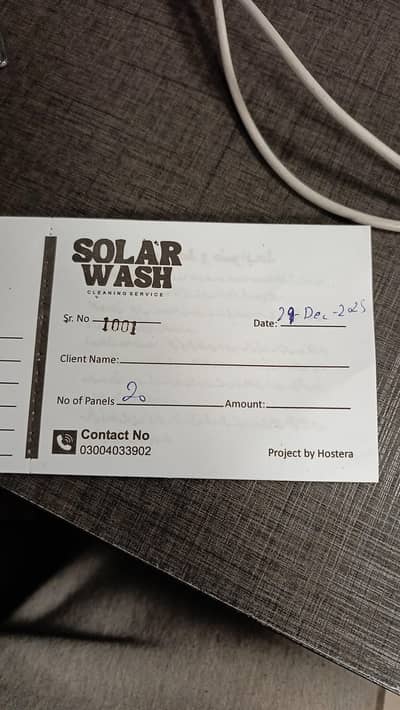 solar panels washeer active no. 03047343425