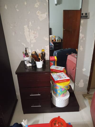 Dresser with Full-Length Mirror