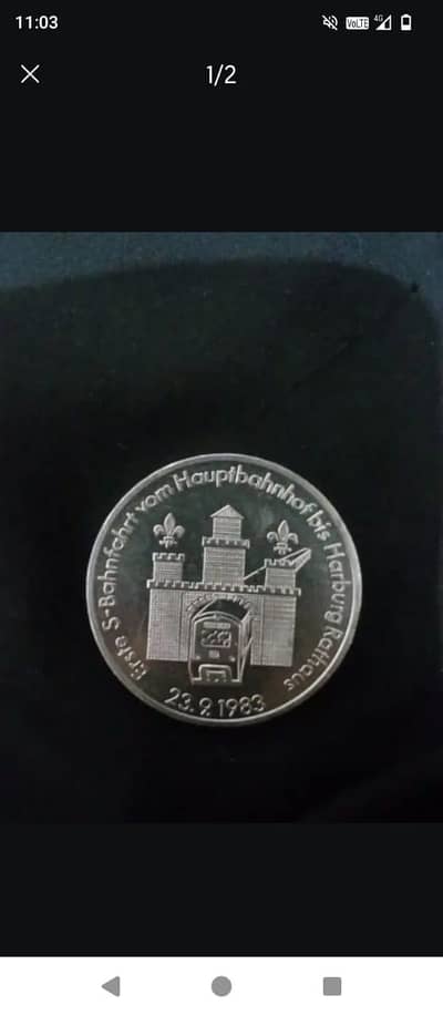 Deutsche Bundesbahn (German Federal Railway) medal or token.