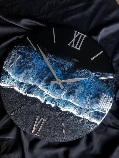 resin clocks. decor