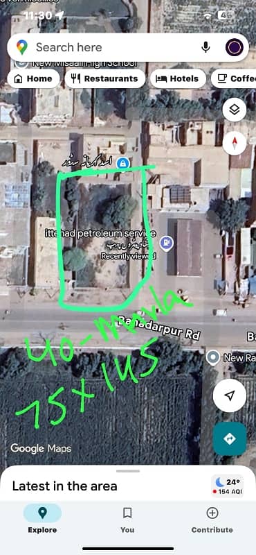 40 Marla Corner Commercial plot for sale