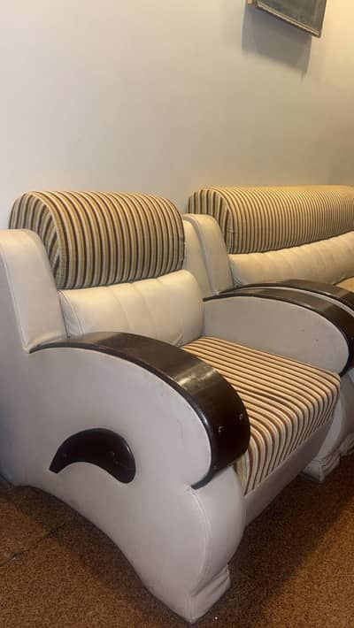 5 seater pure wood sofa