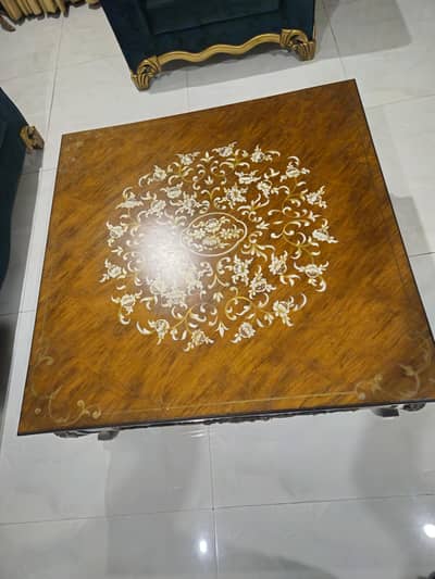 slightly used center table like new in very cheap price