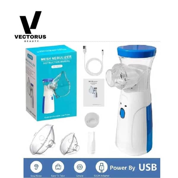 Mini Portable Mesh Nebulizer* Compact & Efficient Respiratory Care, Mesh Portable Nebulizer Machine for Kids & Adults | Mini Inhaler Nebulizer Machine | Portable Mesh Nebulizer Machine