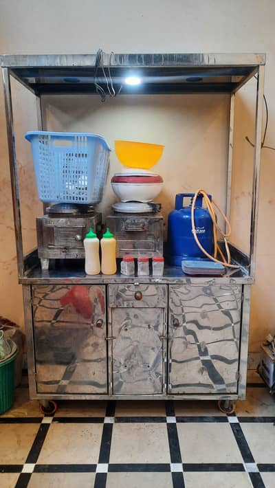 fries food stall with complete equipments