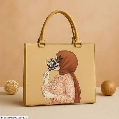 Women's canvas printed shoulder bags