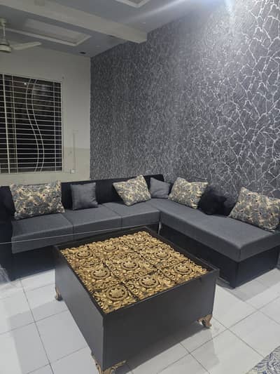 Classic & beautifull L shape sofa for sale, only few days used