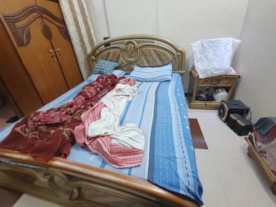 Solid Deco Paint Furniture Set – Bed, Almari, Dressing + Side Tables