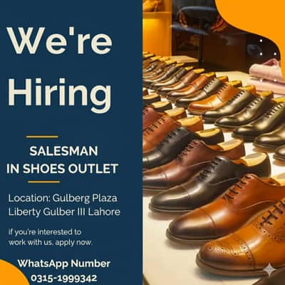 Required Salesman for Shoes Shop