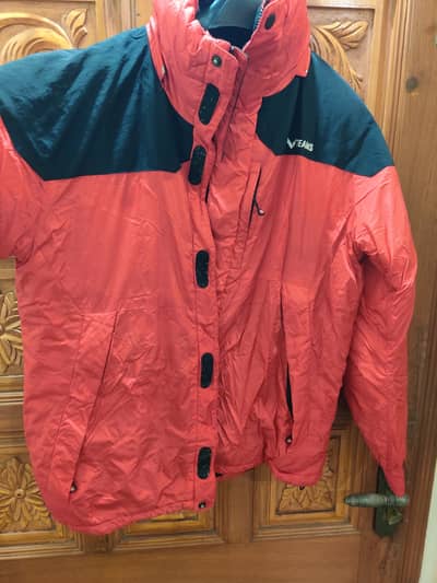 Feather Fur filled light weight warm jacket upper