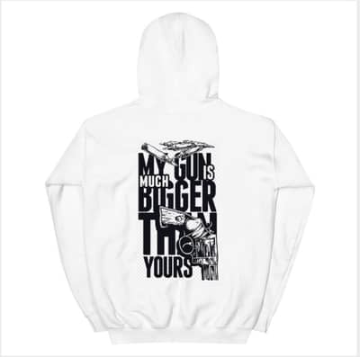 Western Streetwear Graphic Hoodie – Premium White