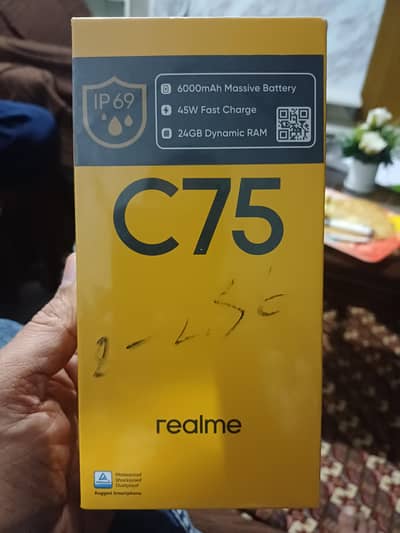 Realmy c75 brand new 256 gb avelable