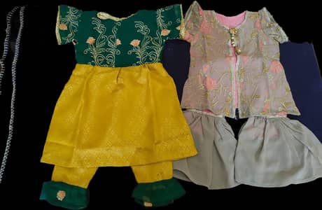 Baby Girl Frock and Gharah 2 piece. . . sale