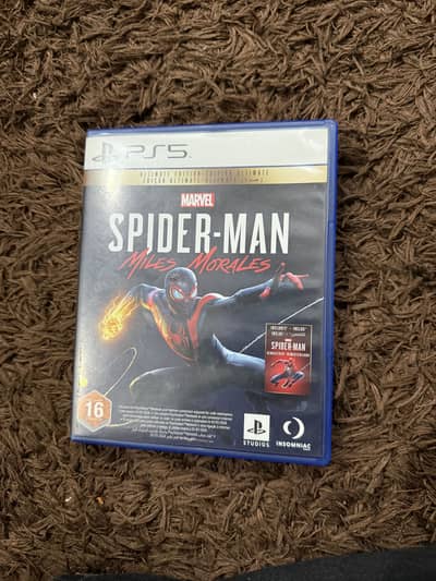 Spiderman miles morales Ultimate edition for ps5