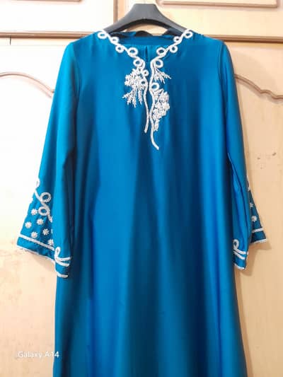 2 pc fancy long maxi type shirt