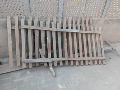 2 Single Bed original wood