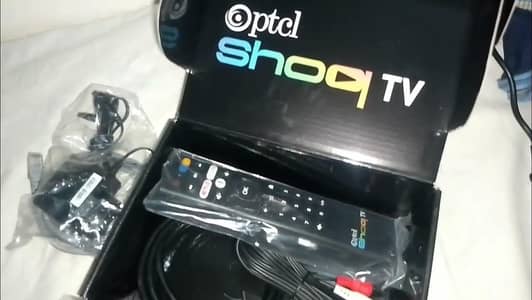 ptcl shoq tv box orgnl voice remort (no copy not china its orgnal)