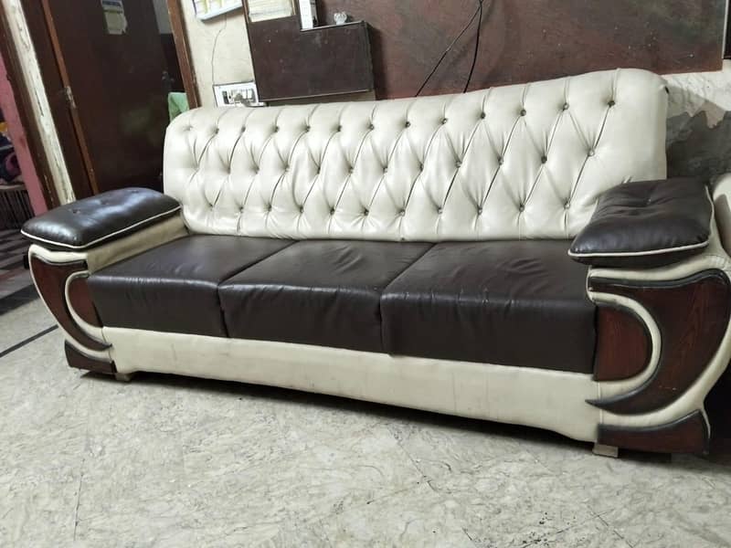 Leather sofa set 0