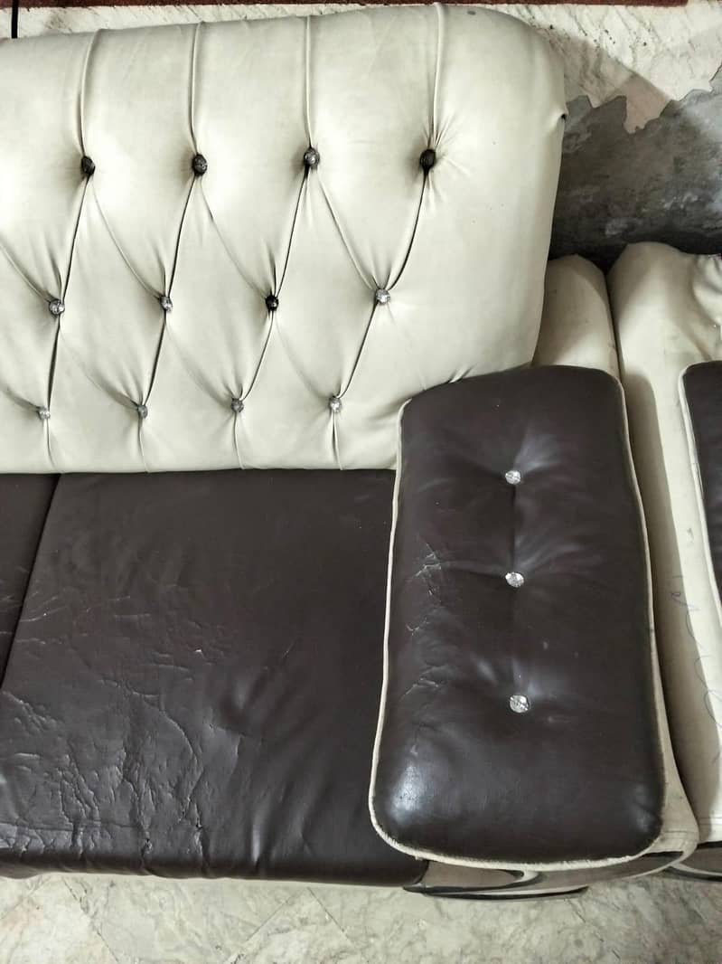 Leather sofa set 3