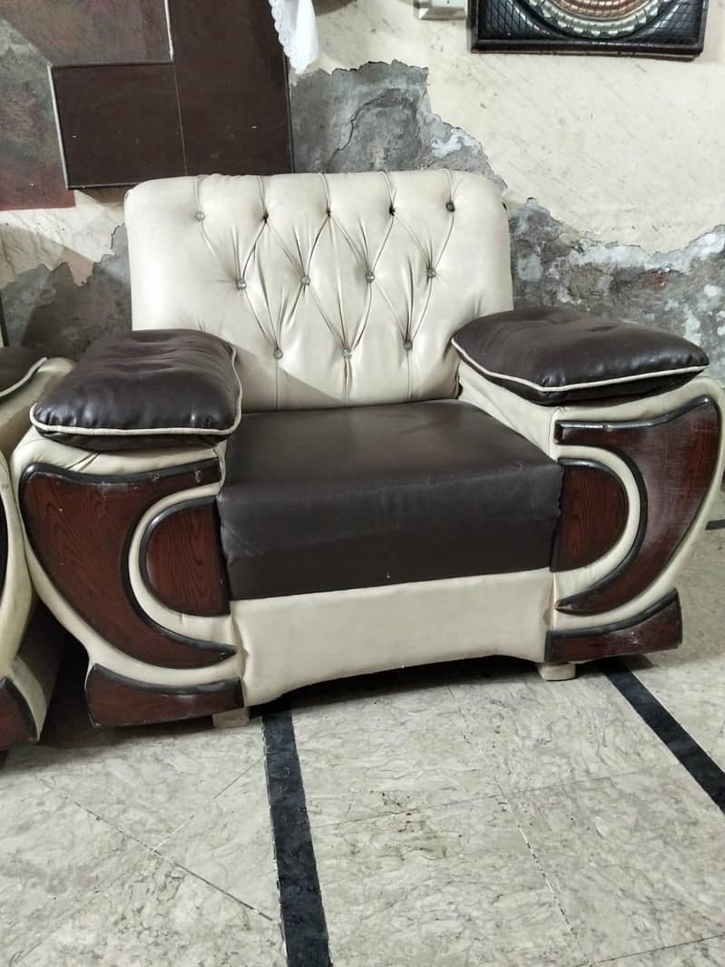 Leather sofa set 4