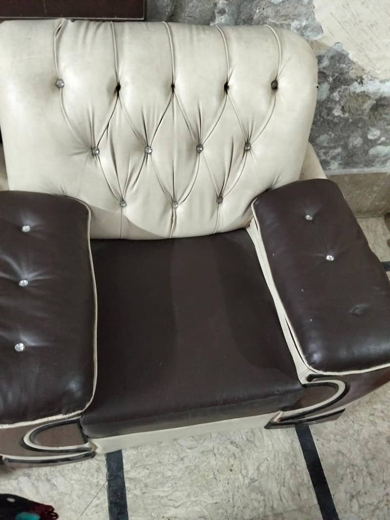 Leather sofa set 5
