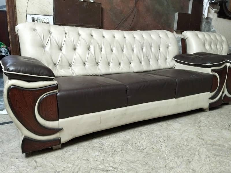 Leather sofa set 8