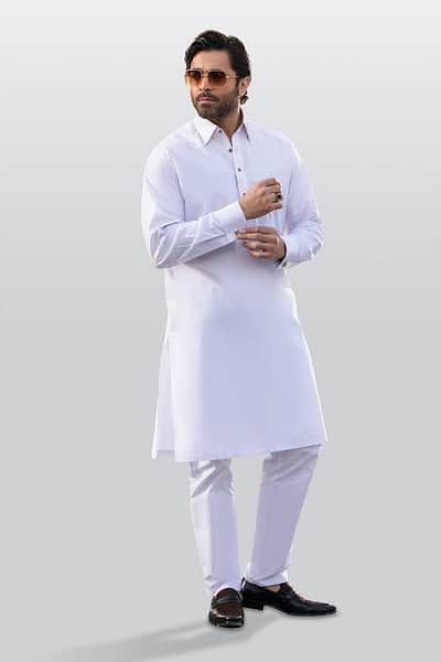 latha white cotton suit