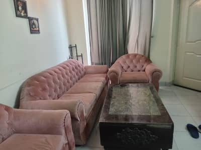 6 seater sofa set with table