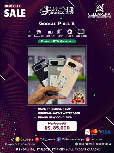 New Year Sale Google Pixel Official PTA at CELLARENA