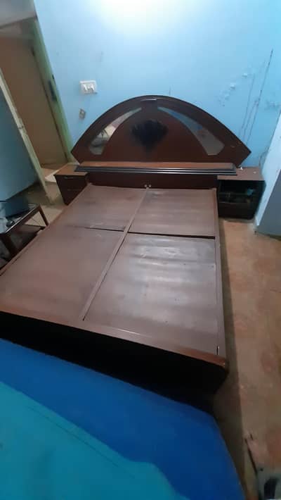 Double Bed for Sale. ( Without Mattress)