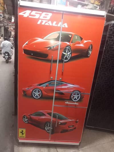 New Wooden Kids wardrobe Red car designed